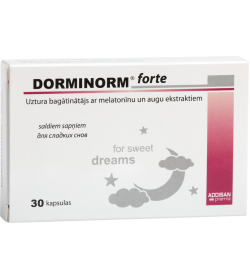 DORMINORM Forte ar melatonīnu, N30