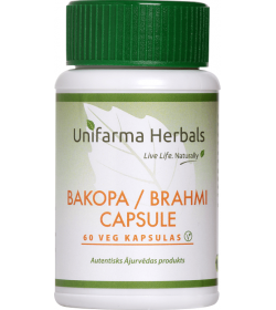 Unifarma Herbals Bacopa (Brahmi) Veg_Capsules N60