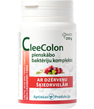 CleeColon pienskābo baktēriju komplekss ar dzērveņu šķiedrvielām, 250g