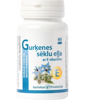 Gurķenes sēklu eļļa ar E vitamīnu, N60