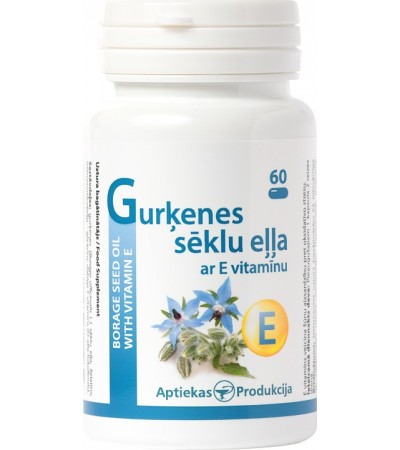 Borage Seed Oil with Vitamin E, N60 Borage Seed Oil with Vitamin E, N60