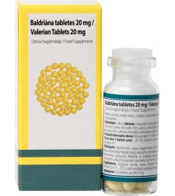 Baldriāna tabletes 20mg, N50