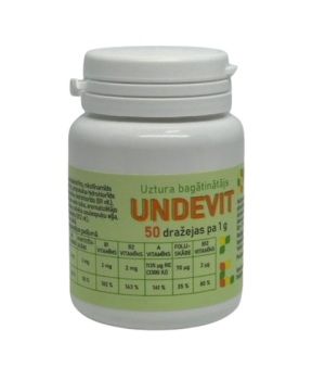 Undevit (A, C, E, B1, B2, B6, B12  vitamīni), N50