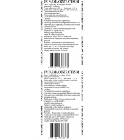 UNIFARMA Contratussim, N10