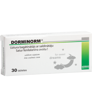DORMINORM® melatonīns, N30_Bojāts ārejais iepakojums